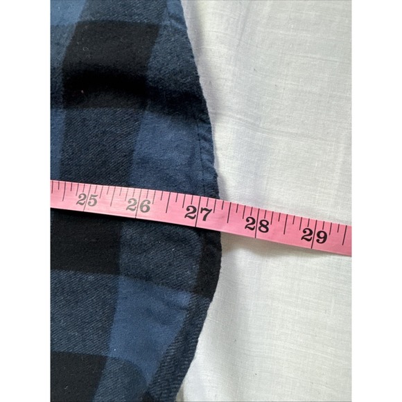 Grateful Dead Shirt Men's XL Blue Buffalo Plaid Flannel Button Up "read" - Picture 5 of 12